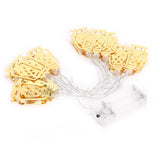 10LED Kerosene Lamp Shaped String Lights Decorative Lights String for Ramadan Eid Decor