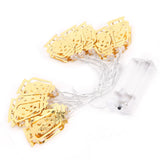 10LED Kerosene Lamp Shaped String Lights Decorative Lights String for Ramadan Eid Decor