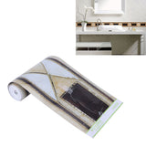 Self Adhesive Wall Sticker DIY Baseboard Waist Line Wallpaper Home Decals 15x500cm