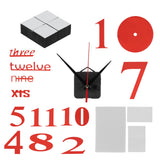 Modern DIY Digital Wall Clock Sticker Decals for Home Living Room Office DecorationRed In Australia - Darrahopens