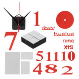 Modern DIY Digital Wall Clock Sticker Decals for Home Living Room Office DecorationRed In Australia - Darrahopens