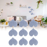 100PCS Self‑Adhesive Mirror Wall Stickers Heart Shape DIY Wall Decal for Home Bedroom Decor