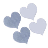 100PCS Self‑Adhesive Mirror Wall Stickers Heart Shape DIY Wall Decal for Home Bedroom Decor