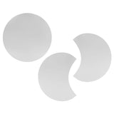 Round Mirror Wall Sticker DIY Wall Decal for Home Living Room TV Background Bedroom DecorSilver