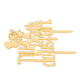 Acrylic Cake Topper Mirror Surface Insert Sticks for Wedding Party Holiday Cake Decoration