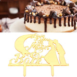 Cake Insert Gold Mirror Surface Cake Topper for Wedding Party Holiday Decoration