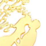 Cake Insert Gold Mirror Surface Cake Topper for Wedding Party Holiday Decoration