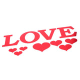 Mirror Wall Stickers Heart Shape DIY Wall Decal for Home Bedroom Living Room DecorRed In Australia - Darrahopens