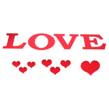 Mirror Wall Stickers Heart Shape DIY Wall Decal for Home Bedroom Living Room DecorRed In Australia - Darrahopens
