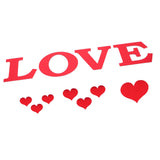 Mirror Wall Stickers Heart Shape DIY Wall Decal for Home Bedroom Living Room DecorRed In Australia - Darrahopens