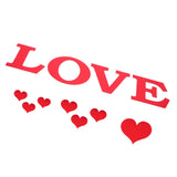 Mirror Wall Stickers Heart Shape DIY Wall Decal for Home Bedroom Living Room DecorRed In Australia - Darrahopens