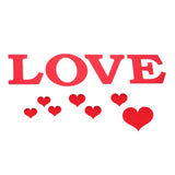Mirror Wall Stickers Heart Shape DIY Wall Decal for Home Bedroom Living Room DecorRed