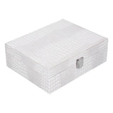 White Artificial Leather Multilayer Jewelry Box Portable Packaging Box for Collecting In Australia - Darrahopens