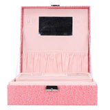 Pink Artificial Leather Jewelry Box Watch Jewelry Packaging Container Holder for Girls In Australia - Darrahopens
