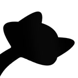 Cat Shape Mirror Wall Stickers Home Living Room Bedroom DIY Wall Art DecorationsBlack