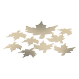 DIY Wall Stickers Maple Leaf Shape PVC Decals 3‑Dimensional Home Wall DecorationGold