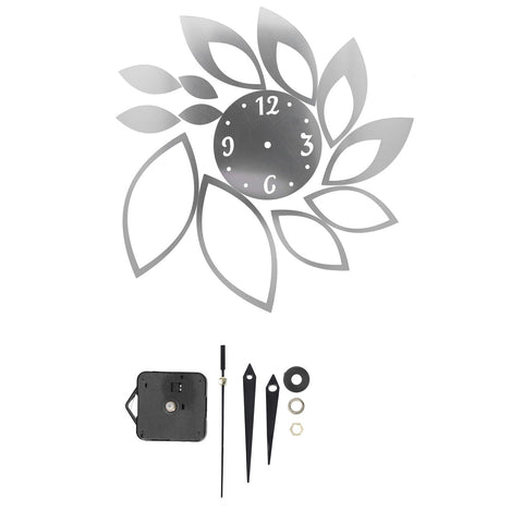 DIY Mirror Wall Clock Stickers Modern Decor for Home Living Room Background StickerSilver In Australia - Darrahopens