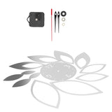 DIY Mirror Wall Clock Stickers Modern Decor for Home Living Room Background StickerSilver