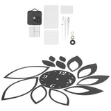 DIY Mirror Wall Clock Stickers Modern Decor for Home Living Room Background StickerBlack In Australia - Darrahopens