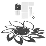 DIY Mirror Wall Clock Stickers Modern Decor for Home Living Room Background StickerBlack