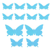12Pcs/Set 3‑Dimensional Sticker Simulation Flash Wallpaper Living Room Wedding Wall Art for HomeShiny Blue