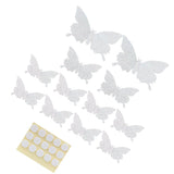 12Pcs/Set 3‑Dimensional Sticker Simulation Flash Wallpaper Living Room Wedding Wall Art for HomeShiny Silver In Australia - Darrahopens