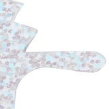 12Pcs/Set 3‑Dimensional Sticker Simulation Flash Wallpaper Living Room Wedding Wall Art for HomeShiny Silver