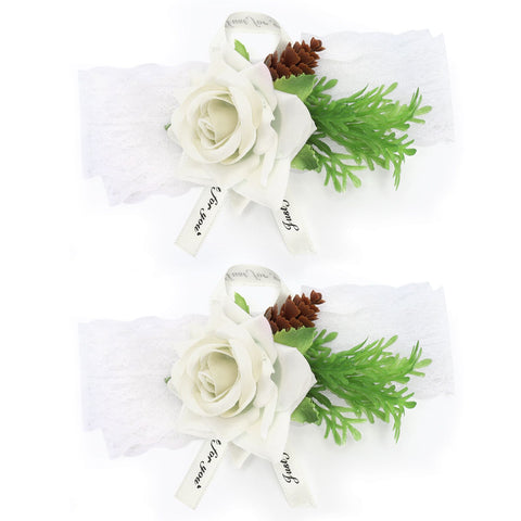 2Pcs Bridesmaid Silk Wrist Flower Bridal Corsage Wedding Ceremony Decoration SupplyWhite In Australia - Darrahopens