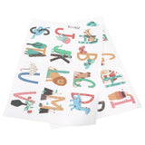Animals Plants English Letters Pattern Wall Sticker Wall Decals for Kids Room Decor In Australia - Darrahopens