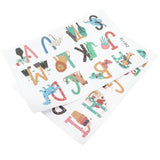 Animals Plants English Letters Pattern Wall Sticker Wall Decals for Kids Room Decor