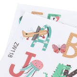 Animals Plants English Letters Pattern Wall Sticker Wall Decals for Kids Room Decor