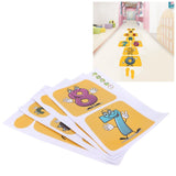 Innovative Stickers Number Jumping Grid Ground Decals for Home Nursery Kindergarten