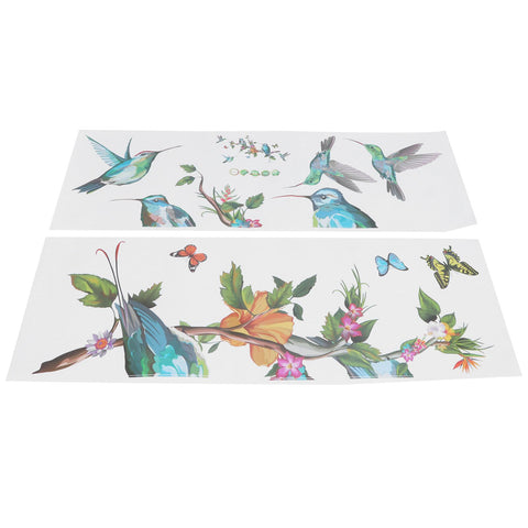 Colorful Butterflies Birds Tree Branch Pattern Wall Sticker Self Adhesive Wallpaper Room Decor In Australia - Darrahopens