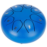 6in Tongue Drum 8‑Tones Ethereal Hand Pan Drums with Drumstick Percussion InstrumentBlue