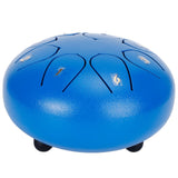 6in Tongue Drum 8‑Tones Ethereal Hand Pan Drums with Drumstick Percussion InstrumentBlue In Australia - Darrahopens