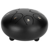 6in Tongue Drum 8‑Tones Ethereal Hand Pan Drums with Drumstick Percussion InstrumentBlack In Australia - Darrahopens