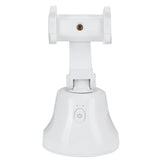 360 Degree Rotating Ballhead Smart Face Object Tracking Phone Camera Bracket Holder for Live StreamingWhite In Australia - Darrahopens