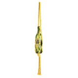 Wine Bottle Holder Bohemian Style Hand Knitting Cotton Rope Bottles Storage Hanging BagYellow