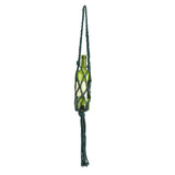 Wine Bottle Holder Bohemian Style Hand Knitting Cotton Rope Bottles Storage Hanging BagDark Green