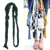 Wine Bottle Holder Bohemian Style Hand Knitting Cotton Rope Bottles Storage Hanging BagDark Green
