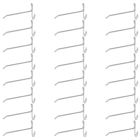 30pcs Supermarket Hook Iron Grid Shelf Hook Jewelry Display Shelf Hook 3.5mm Thickness15cm / 5.9in Long