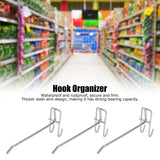 30pcs Supermarket Hook Iron Grid Shelf Hook Jewelry Display Shelf Hook 3.5mm Thickness15cm / 5.9in Long