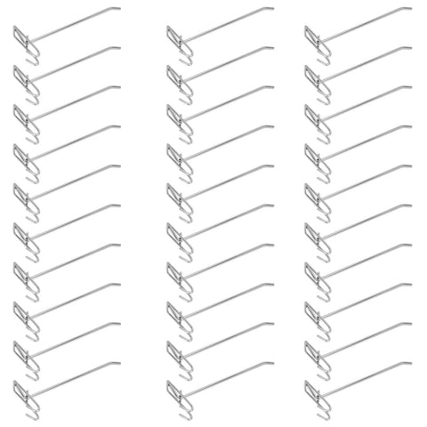 30pcs Supermarket Hook Iron Grid Shelf Hook Jewelry Display Shelf Hook 3.5mm Thickness20cm / 7.9in Long In Australia - Darrahopens