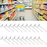 30pcs Supermarket Hook Iron Grid Shelf Hook Jewelry Display Shelf Hook 3.5mm Thickness20cm / 7.9in Long