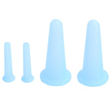4Pcs Silicone Massage Cup Moisture Absorption Jar Face Cupping Cup Body Health CareBlue 2 Large 2 Small In Australia - Darrahopens