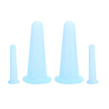 4Pcs Silicone Massage Cup Moisture Absorption Jar Face Cupping Cup Body Health CareBlue 2 Large 2 Small In Australia - Darrahopens
