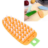 Carrot Shape Vegetable Brush Potato Scrubbing Brush Fruit Cleaner Kitchen ScrubberOrange