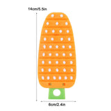 Carrot Shape Vegetable Brush Potato Scrubbing Brush Fruit Cleaner Kitchen ScrubberOrange
