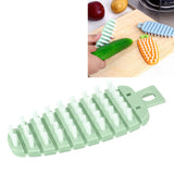 Carrot Shape Vegetable Brush Potato Scrubbing Brush Fruit Cleaner Kitchen ScrubberGreen
