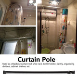 Window Curtain Rail Telescopic Spring Tension Rod for Kitchen Bathroom Wardrobe Utensils55‑90cm